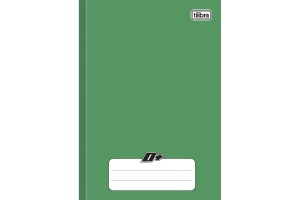CADERNO CD BROCHURA 140X200 TILIB 96 FLS VERDE