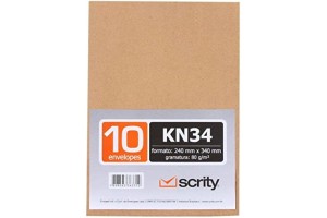 ENVELOPE SCRITY 240X340 80G KRAFT PCT COM 10 ENV