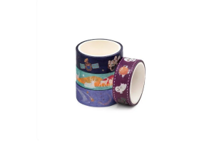 FITA ADESIVA WASHI TAPE GLOW 15MMX3M BRILHA NO ESCURO 1 UNIDADE