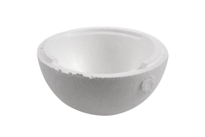 BOLA DE ISOPOR 250MM OCA METADE