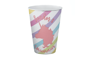 COPO DE PAPEL 250 ML C/8 UNI - UNICORNIO