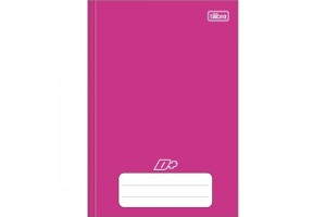 CADERNO BROCHURA CD 1/4 D+ ROSA 48F