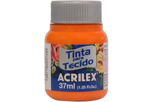 TINTA PARA TECIDO ACRILEX 37 ML LARANJA