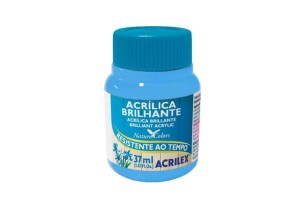 ACRILICA BRILHANTE ACRILEX 37ML AZUL CELESTE